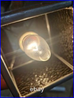 Vintage Sculptural Bavarian Swiss Mountain Climber Hanging Pendant Lamp c1970s