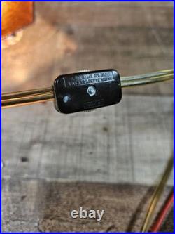 Vintage Sculptural Bavarian Swiss Mountain Climber Hanging Pendant Lamp c1970s