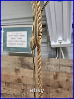 Vintage Sculptural Bavarian Swiss Mountain Climber Hanging Pendant Lamp c1970s