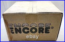 Vintage Sears Swag Floral Etched Brass Encore Hanging Lamp
