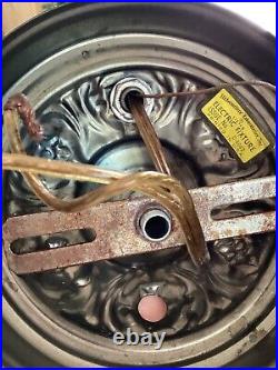 Vintage Slag Beige Glass Petal Shape Retro Hanging Lamp MCM