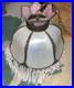 Vintage Slag Stained Glass Tulip Art Deco hanging Lamp 15Wide Tiffany