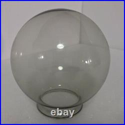 Vintage Smoked Glass Globe Light Shade Ceiling Dome Smoke Mid Century Modern
