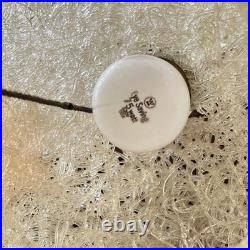 Vintage Spaghetti Retro Swag Lamp MCM Hanging Spun Lucite Red Rock Candy 12