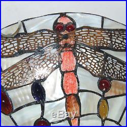 Vintage Stained Glass Ceiling Lights Tiffany Style Dragonfly Hanging Lamps CL282