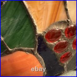 Vintage Stained Glass Hanging Lamp Tiffany Style 16 Fruit Pendant Light
