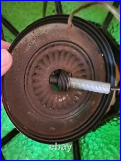 Vintage Stained Glass Hanging Lamp Tiffany Style Green 8Slag Glass Pendant Light