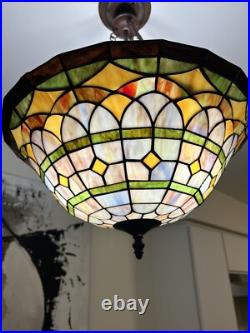 Vintage Stylish TIFFANY STYLE, HANGING LAMP- Read Description