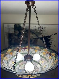 Vintage Stylish TIFFANY STYLE, HANGING LAMP- Read Description