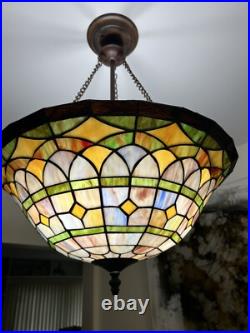 Vintage Stylish TIFFANY STYLE, HANGING LAMP- Read Description
