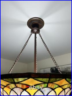 Vintage Stylish TIFFANY STYLE, HANGING LAMP- Read Description