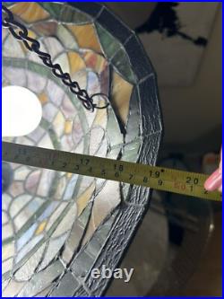 Vintage Stylish TIFFANY STYLE, HANGING LAMP- Read Description