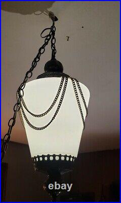 Vintage Swag Lamp, Elegant, Beautiful, Hanging Lamp, Unique WORKING