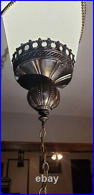 Vintage Swag Lamp, Elegant, Beautiful, Hanging Lamp, Unique WORKING