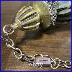 Vintage Swag Lamp Union Made In USA. Working! Approx 16 Long And 6 Wide Read