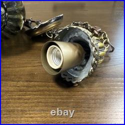 Vintage Swag Lamp Union Made In USA. Working! Approx 16 Long And 6 Wide Read