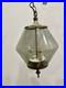 Vintage Swag Smoke Glass MCM Retro Hanging Ceiling Lamp 3 Bulb NL