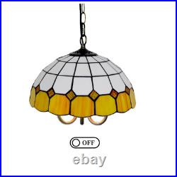 Vintage Tiffany Style Chandelier Hanging Light Stained Glass Pendant Lamp