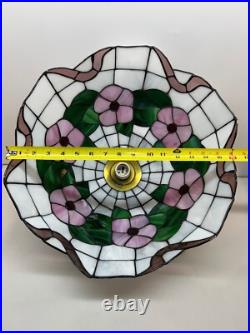 Vintage Tiffany Style Floral Stained Glass Ceiling Hanging Lamp Free Shipping