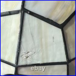 Vintage Tiffany Style Fruit Stained Acrylic Glass Hanging Pendant Ceiling Lamp