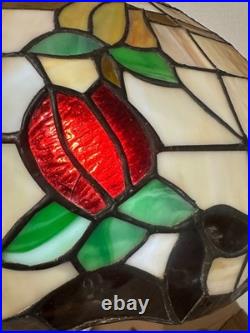 Vintage Tiffany Style Stained Glass Ceiling Light Hanging Lamp Floral Tulip 20