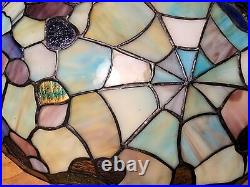 Vintage Tiffany Style Stained Glass Hanging Light Lamp Shade Ceiling Chandelier