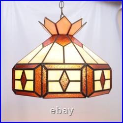 Vintage Traditional Slag Glass Chandelier Dining Hanging Lamp Large 18 Retro