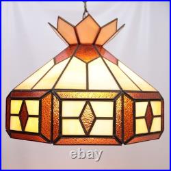 Vintage Traditional Slag Glass Chandelier Dining Hanging Lamp Large 18 Retro