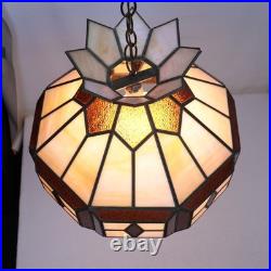 Vintage Traditional Slag Glass Chandelier Dining Hanging Lamp Large 18 Retro