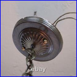 Vintage Traditional Slag Glass Chandelier Dining Hanging Lamp Large 18 Retro