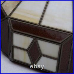 Vintage Traditional Slag Glass Chandelier Dining Hanging Lamp Large 18 Retro