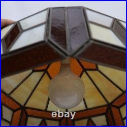 Vintage Traditional Slag Glass Chandelier Dining Hanging Lamp Large 18 Retro