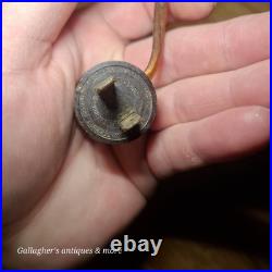 Vintage Tulip Slag Glass Hanging Lamp Green 8 Petal MCM Swag Lamp Light