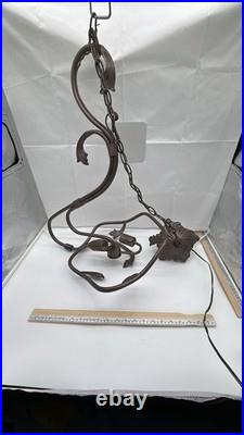 Vintage Victorian Decorative Glass Pendent Ceiling Light Fixture