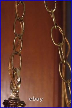 Vintage Victorian Pendant Style Gothic Swag Hanging Light GIM 3056 MCM