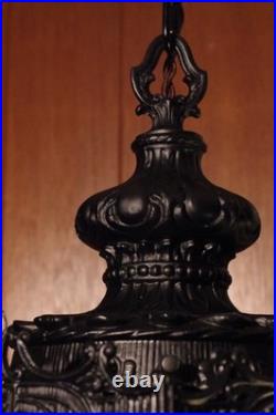 Vintage Victorian Pendant Style Gothic Swag Hanging Light GIM MCM Refurbish