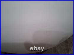 Vintage White Glass Swag Lamp