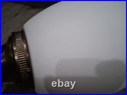 Vintage White Glass Swag Lamp