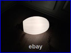 Vintage White Glass Swag Lamp