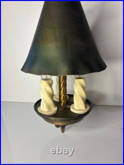 Vintage Witch Hat Cast Metal Light Fixture Hanging Lamp Tudor Gothic Mission Art