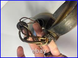 Vintage Witch Hat Cast Metal Light Fixture Hanging Lamp Tudor Gothic Mission Art