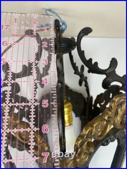 Vintage Wrought Iron Gothic Hanging Lamp Indoor Light Pendant Black & Gold Vintage Wrought Iron Gothic Hanging Lamp Indoor Light Pendant Black & Gold