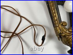 Vintage Wrought Iron Gothic Hanging Lamp Indoor Light Pendant Black & Gold