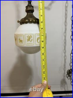 Vintage Zodiac Swag Light Circa 1960-1970