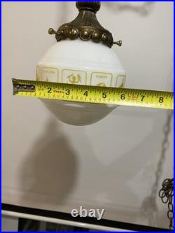 Vintage Zodiac Swag Light Circa 1960-1970