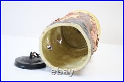 Vintage ceramic owl hanging pendant light lamp MCM mid century modern