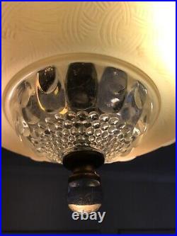 Vintage glass pendant ceiling lamp turn of the century Vintage glass pendant ceiling lamp turn of the century