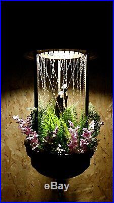 Vintage hanging rain oil light lamp, naked Greek Goddess With new folaige