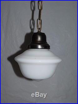 Vintage industrial schoolhouse pendant chandelier ceiling fixture hanging lamp