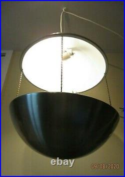 Vintage modern hanging lamp Poul Cadovius Iconic Light Plant Denmark Aluminum